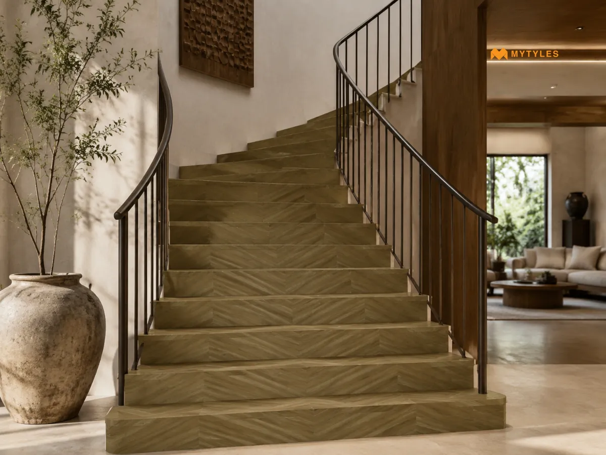 Wood Look Stair Tiles